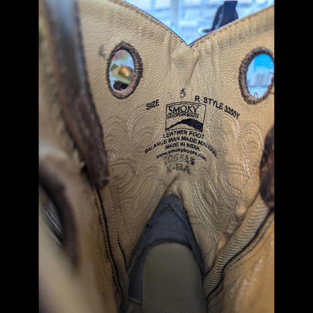 Smoky Mountain 6360 Pawnee Brown Distress/Camo Women's Boots US Size 5 - Picture 5 of 5